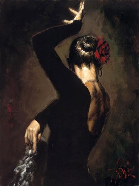 Flamenco Dancer tergopelo II